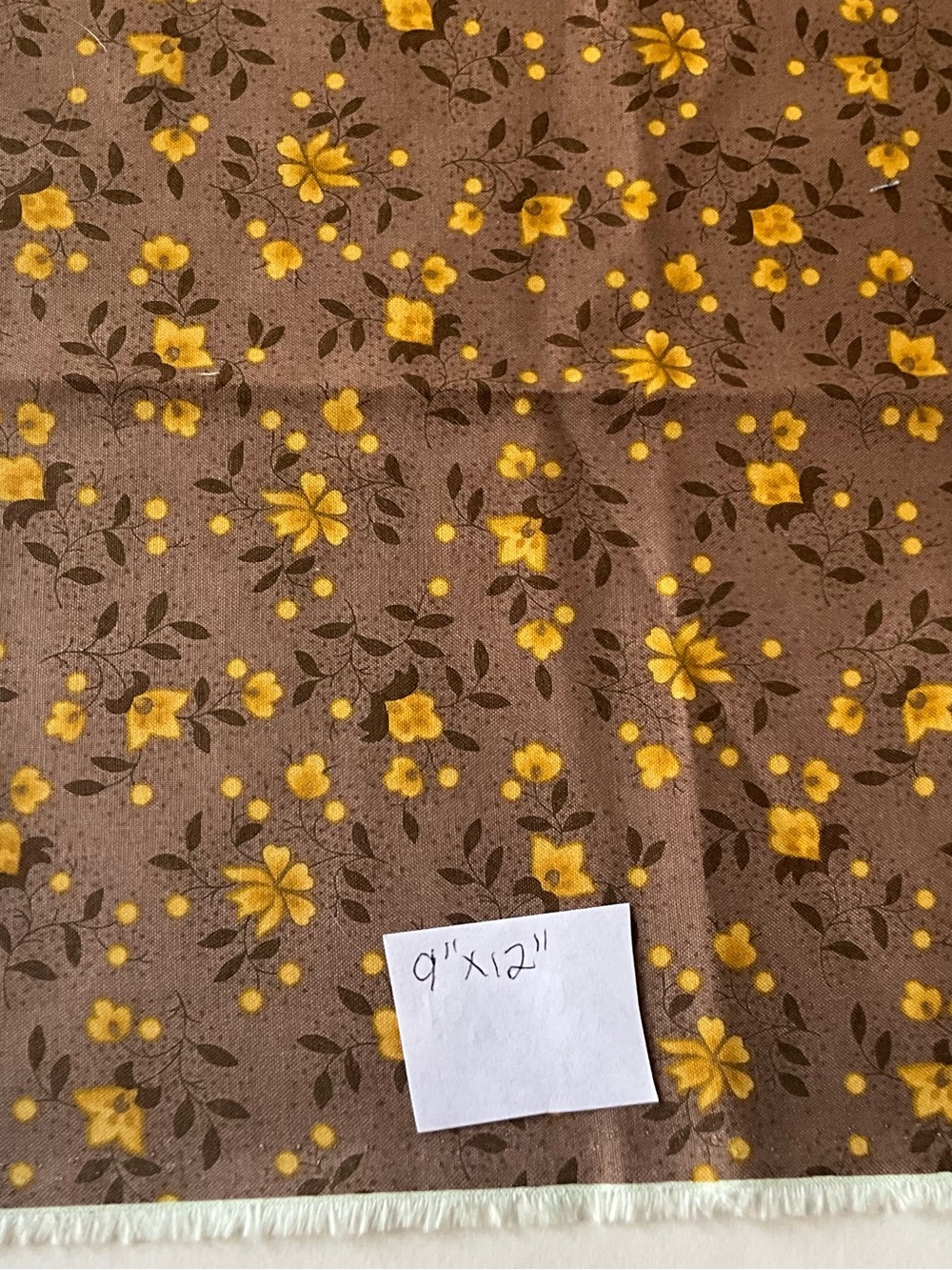 Quilting Sewing Crafts Fabric Lot Moda Pattern#31588 Yellow Brown Tan Cotton - Picture 7 of 8